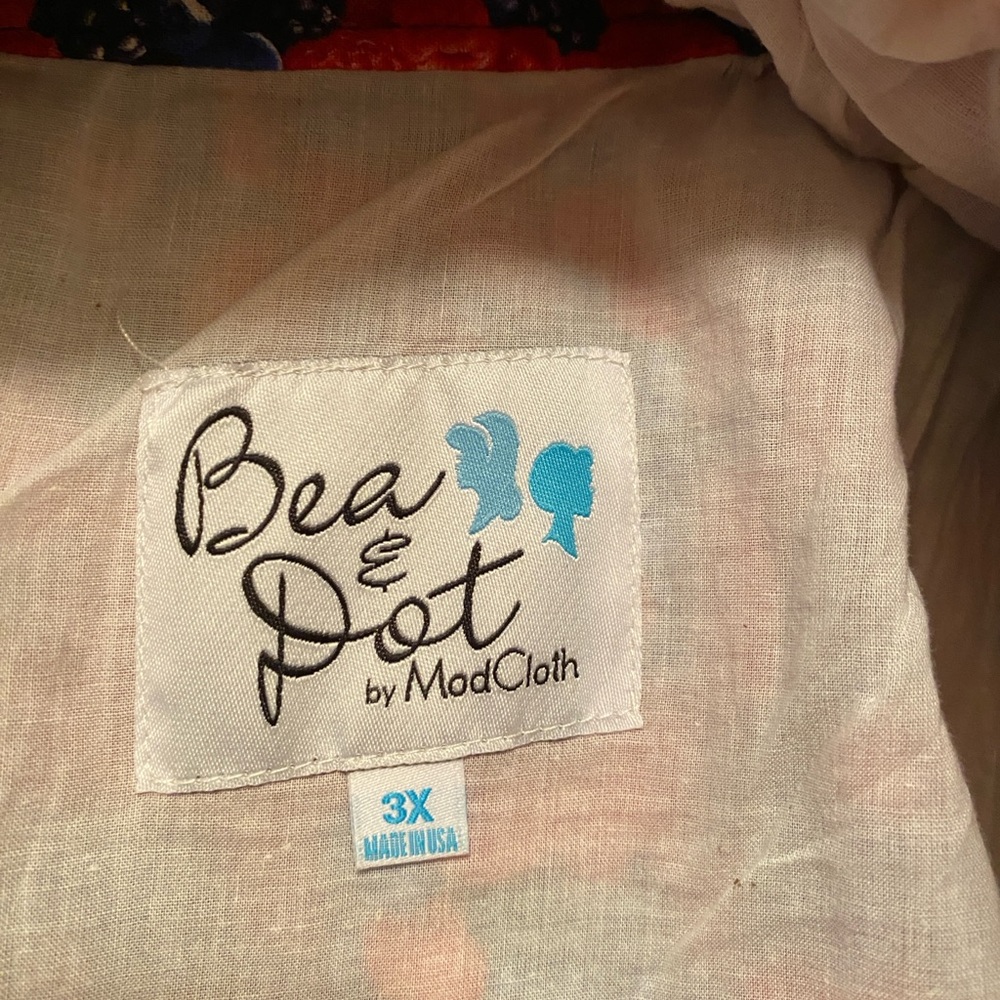 EUC Bea & Dot by Modcloth 3X photo realistic berry print Skirt - Picture 3 of 5